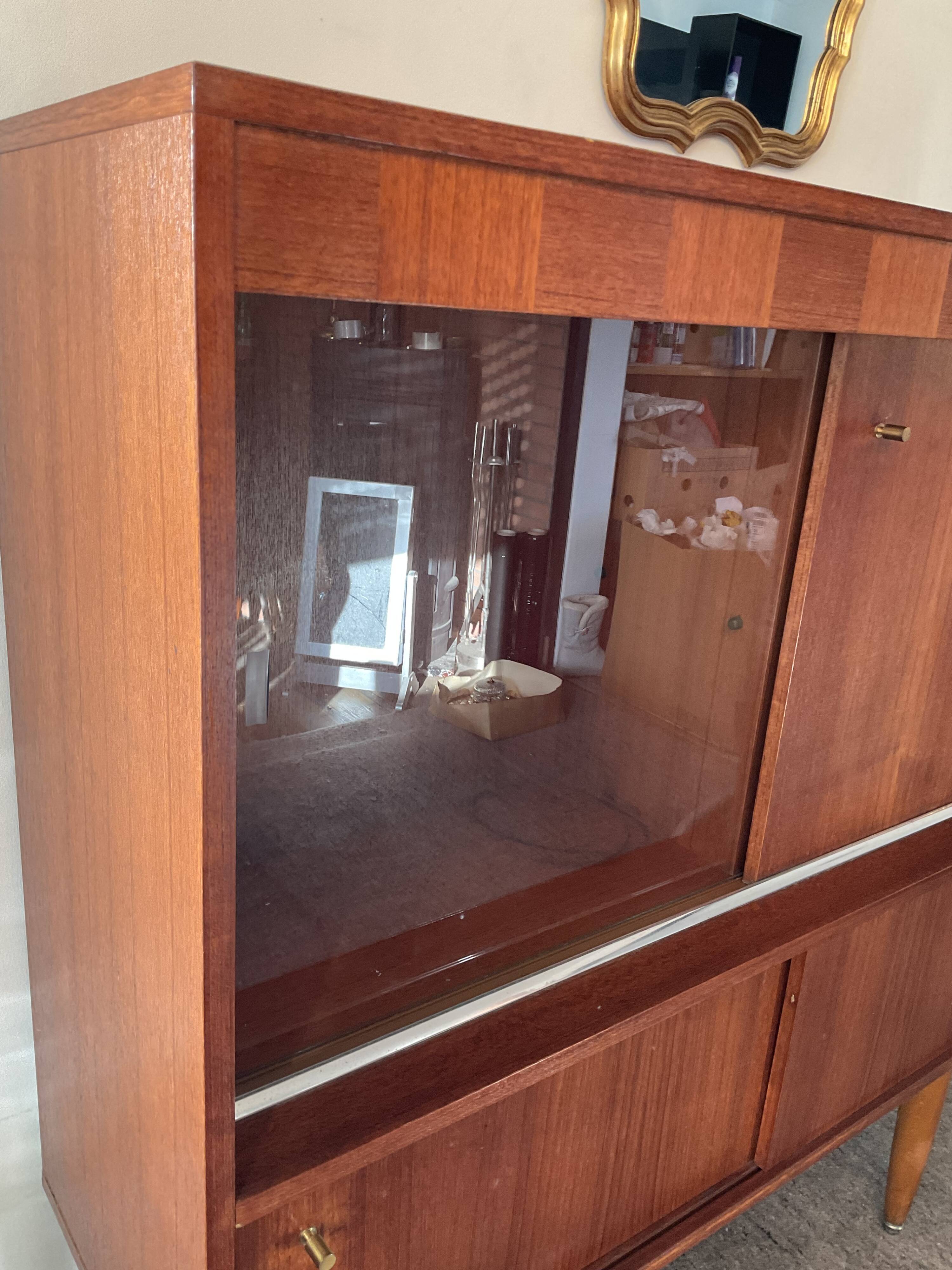 Scandinavian teak bar from the 60s and 70s