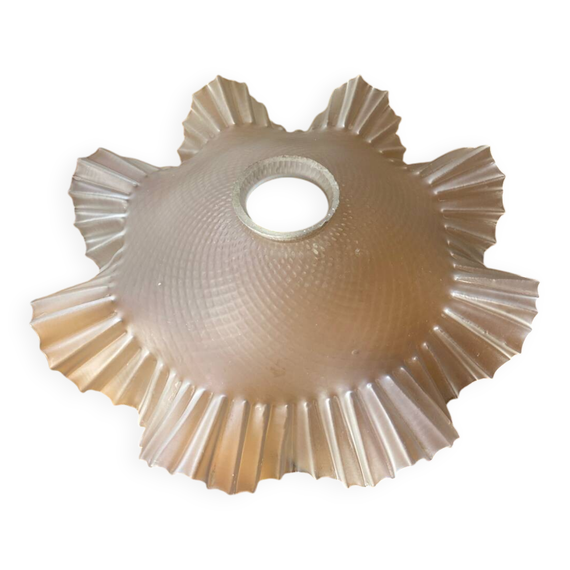 Serrated glass light fixture, 1930