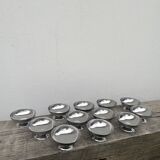 12 stainless steel cups 1970
