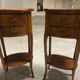 2 bedside tables Louis XV style