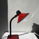 Vintage red metal lamp (Massive)