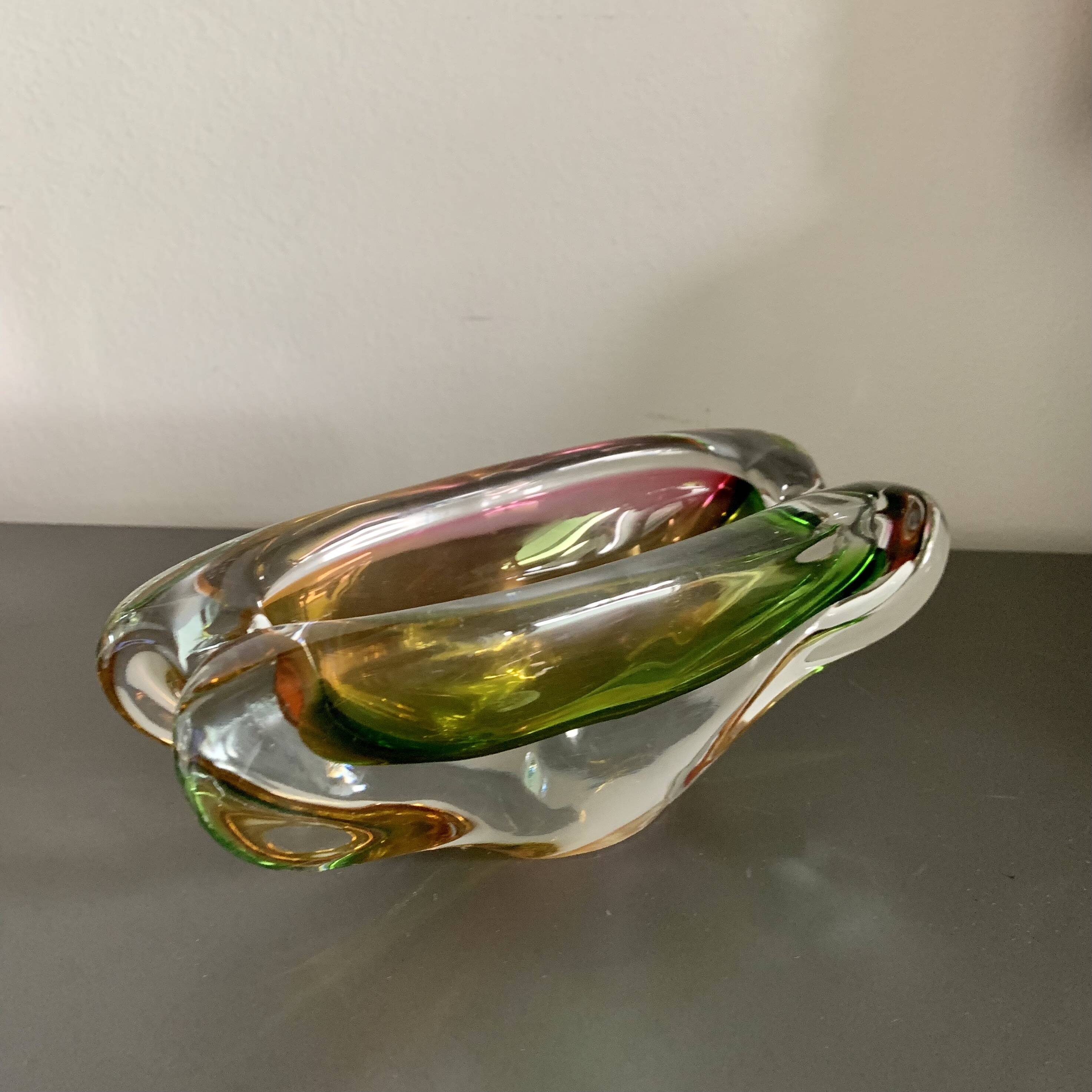Astray by Josef Rozinek for Novy Bor Glassworks, 1960s