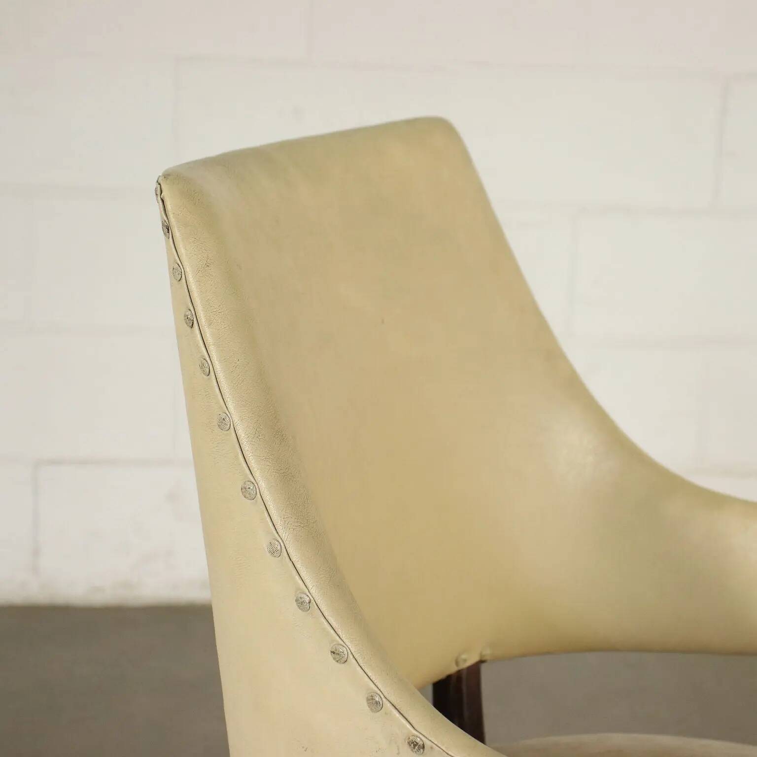 Chaise en bois Italie 1950s
