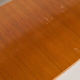 Vintage Scandinavian style dining table, side extensions