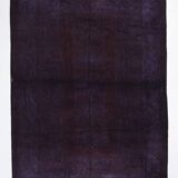 7x10 Dark Purple Turkish Vintage Rug, 215x292 Cm
