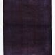 7x10 Dark Purple Turkish Vintage Rug, 215x292 Cm