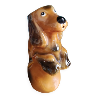 Ceramic dog pitcher carafe