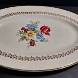 Sarreguemines oval dish early 20th century