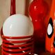 Opaline lamp on spiral