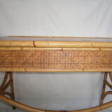 Rattan desk