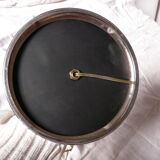 Lampe vintage chrome et globe tulipe verre Clichy