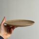 Set of 4 vintage speckled stoneware plates