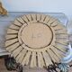 Miroir soleil doré vintage 51 cm