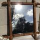 Mirror wood turned old bamboo