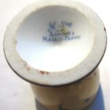 Art deco shell, fine mustard porcelain floral signed limoges