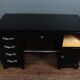 Art deco desk in black piano lacquer