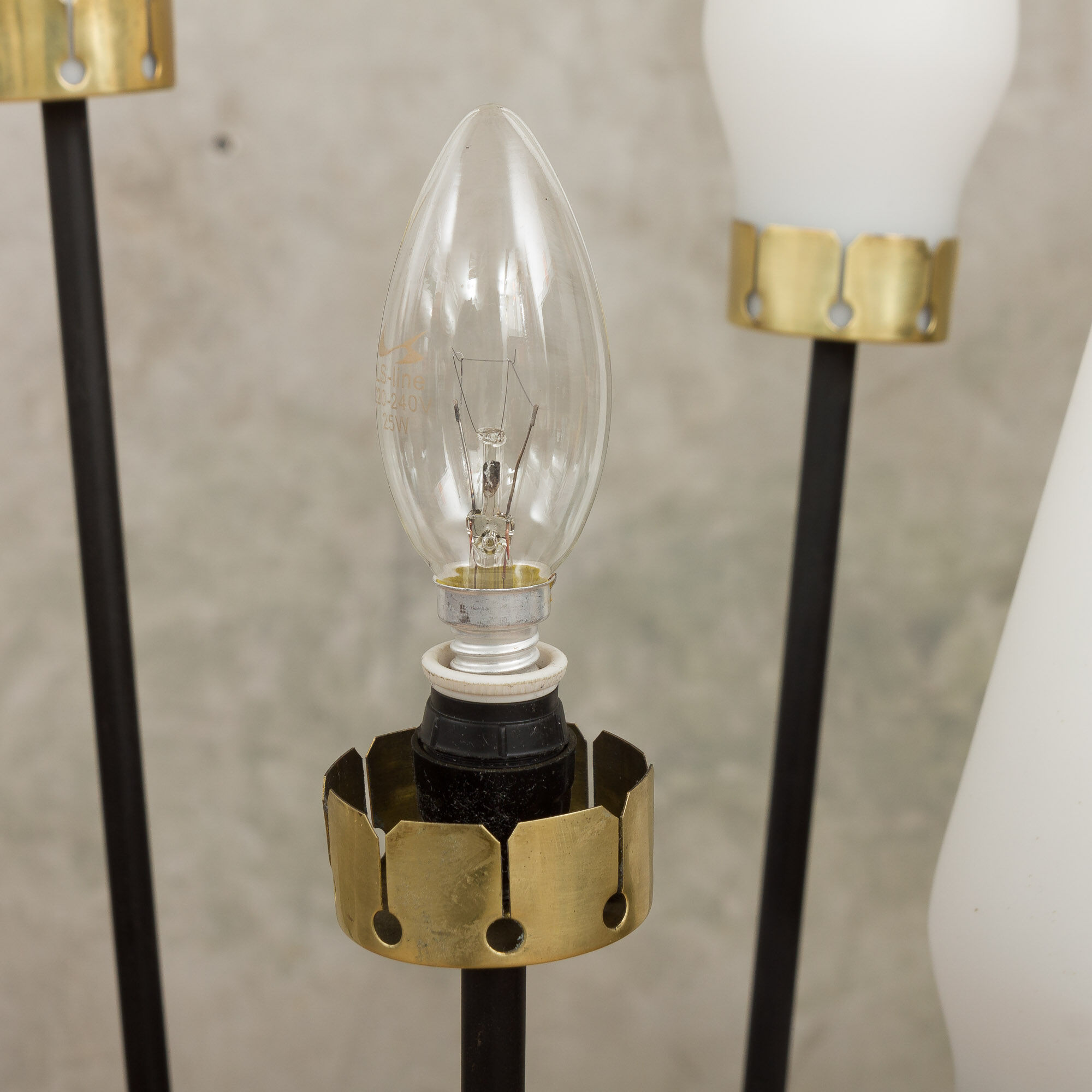 Floor lamp with five shades