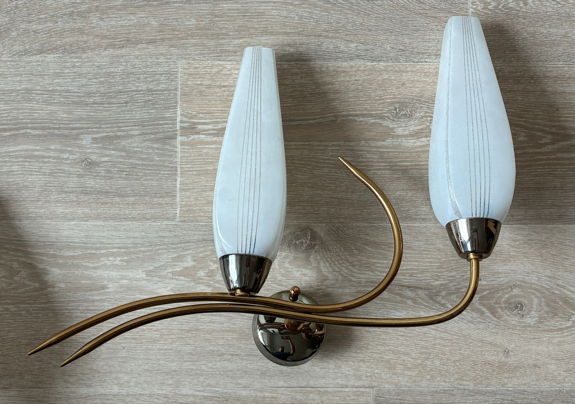 Pair of vintage 60s wall lights