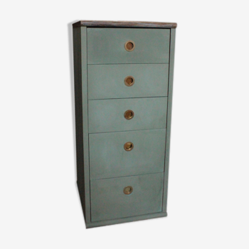 Chiffonnier rangement bureau relooké