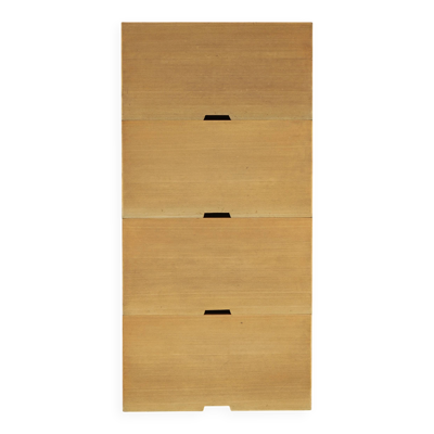 Boîtes de rangement en bois de hêtre par Wim den Boon, 1967. Ensemble de 4.