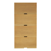 Storage Boxes in beech wood by Wim den Boon, 1967. Set of 4