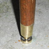 Mahogany round table with 4 extensions from the 1950s