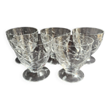 5 Verres à eau – Daum Nancy France