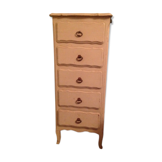 Chiffonnier ancien patiné vert de gris