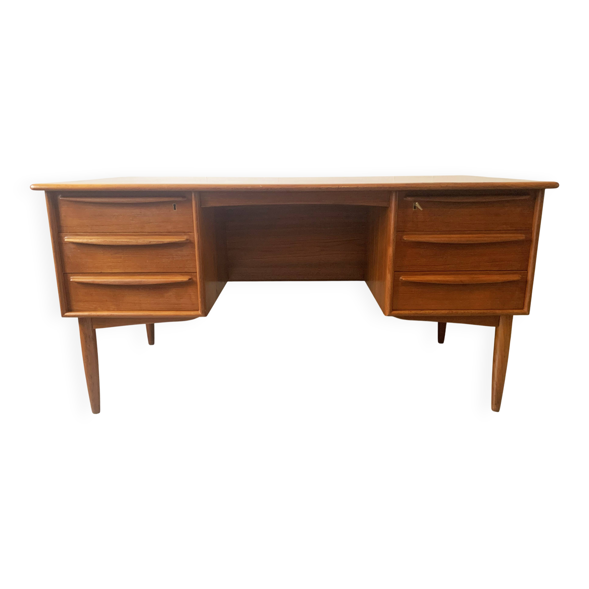 Danish Falster Teak Desk by Svend Madsen, 1960s
