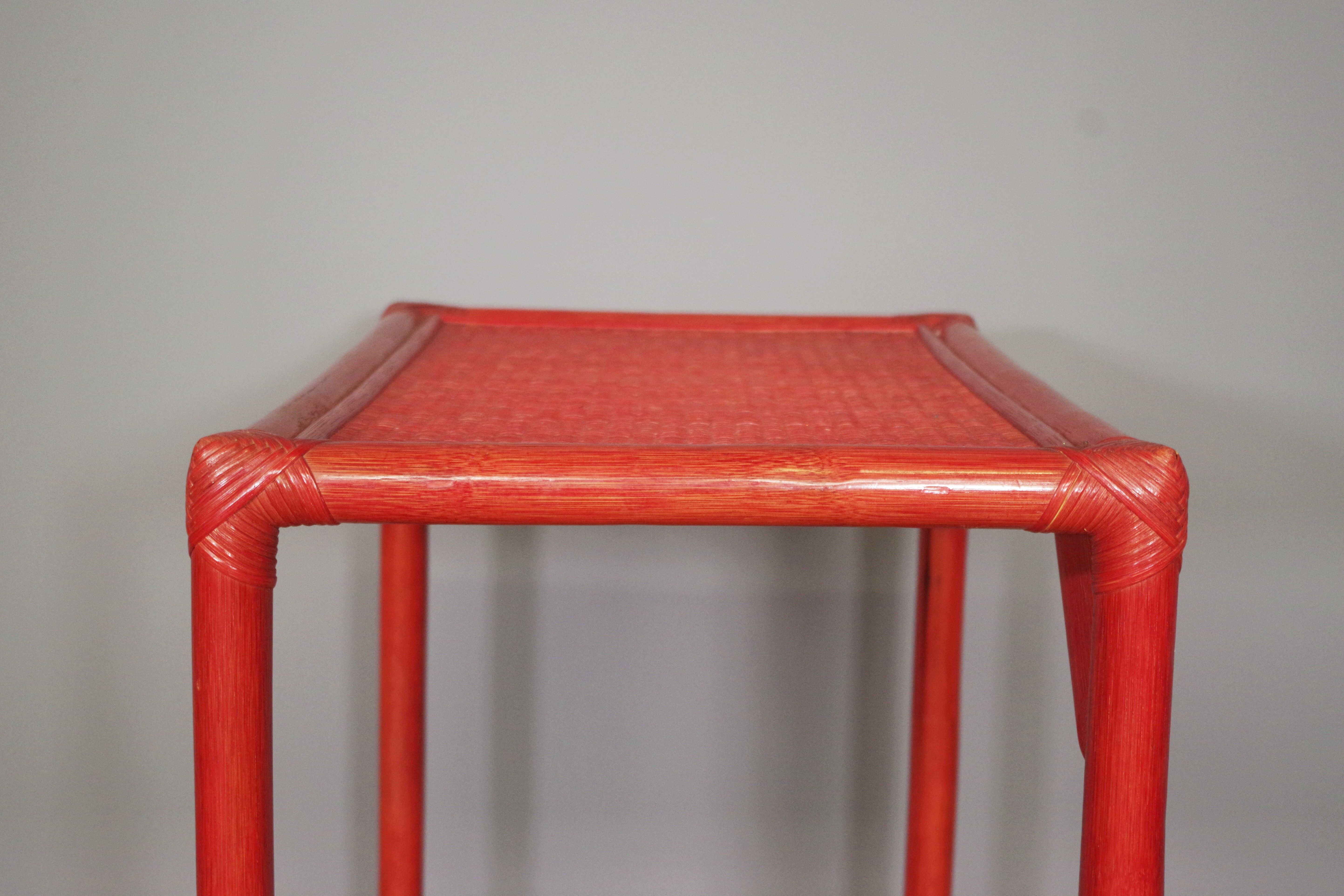 Bamboo drink cart, 80s