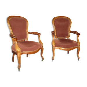 2 fauteuils acajou louis - philippe