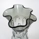 Grey vase, Murano glass, 1960s, made in Italy