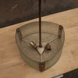 Suspension en verre et laiton