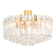 Magnificent luminaire in gilded brass and crystal glass Palazzo, Kalmar, Austria, 1970.