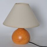 Wooden bedside lamp