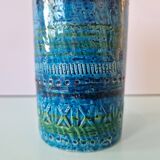 'Rimini Blu' series ceramic vase by Aldo Londi for Bitossi, Italy 1960's