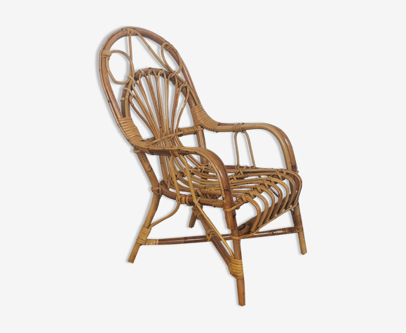 Fauteuil rotin enfant