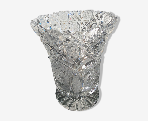 Vase en cristal de Bohème des années 60-70 | Selency