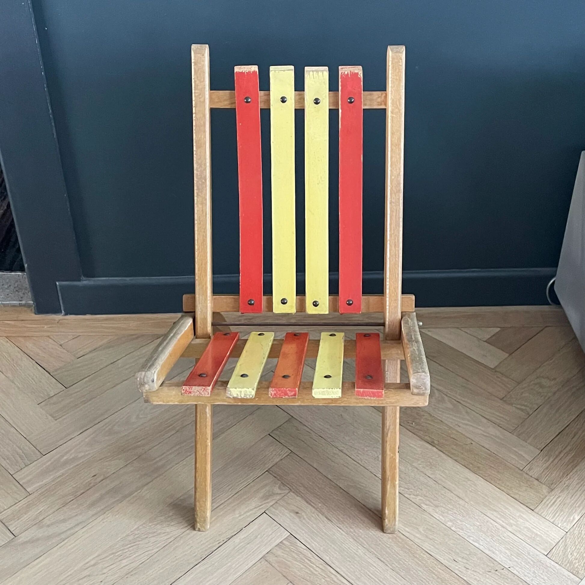 Chaise enfant pliante en bois