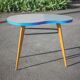 Table haricot formica et pieds compas, table bureau, table d'appoint, table vintage, 60's