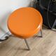 Tabouret Condor orange vintage années 70