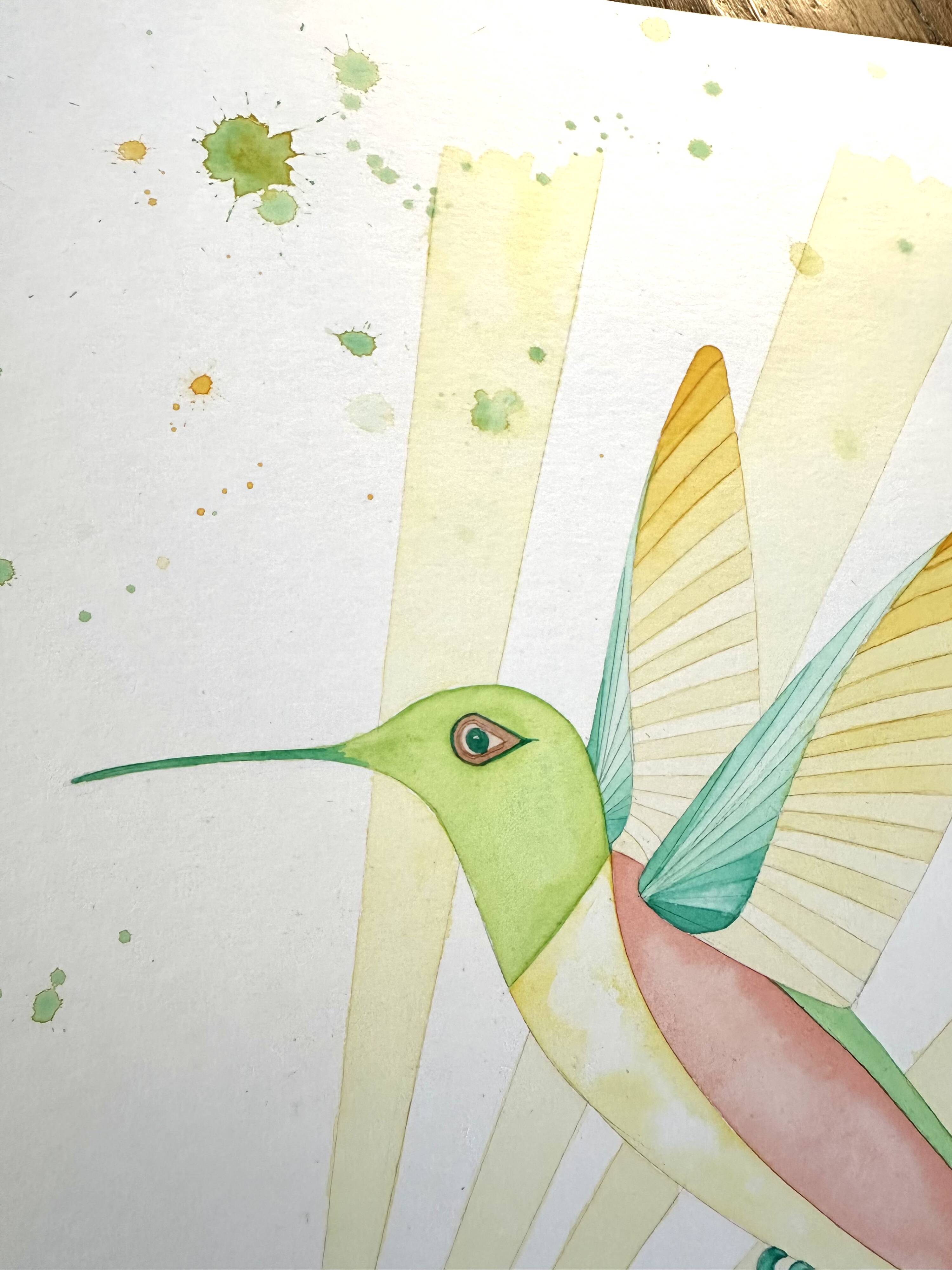 Hummingbird watercolor