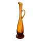 Amber ewer / carafe from Portieux crystal factory