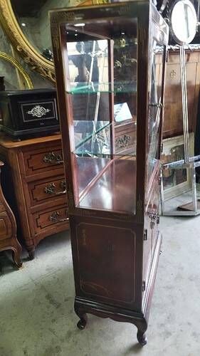 Asian lacquer display cabinet