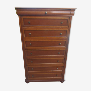 Dresser 8 drawers Louis Philippe style in Merisier quality wood