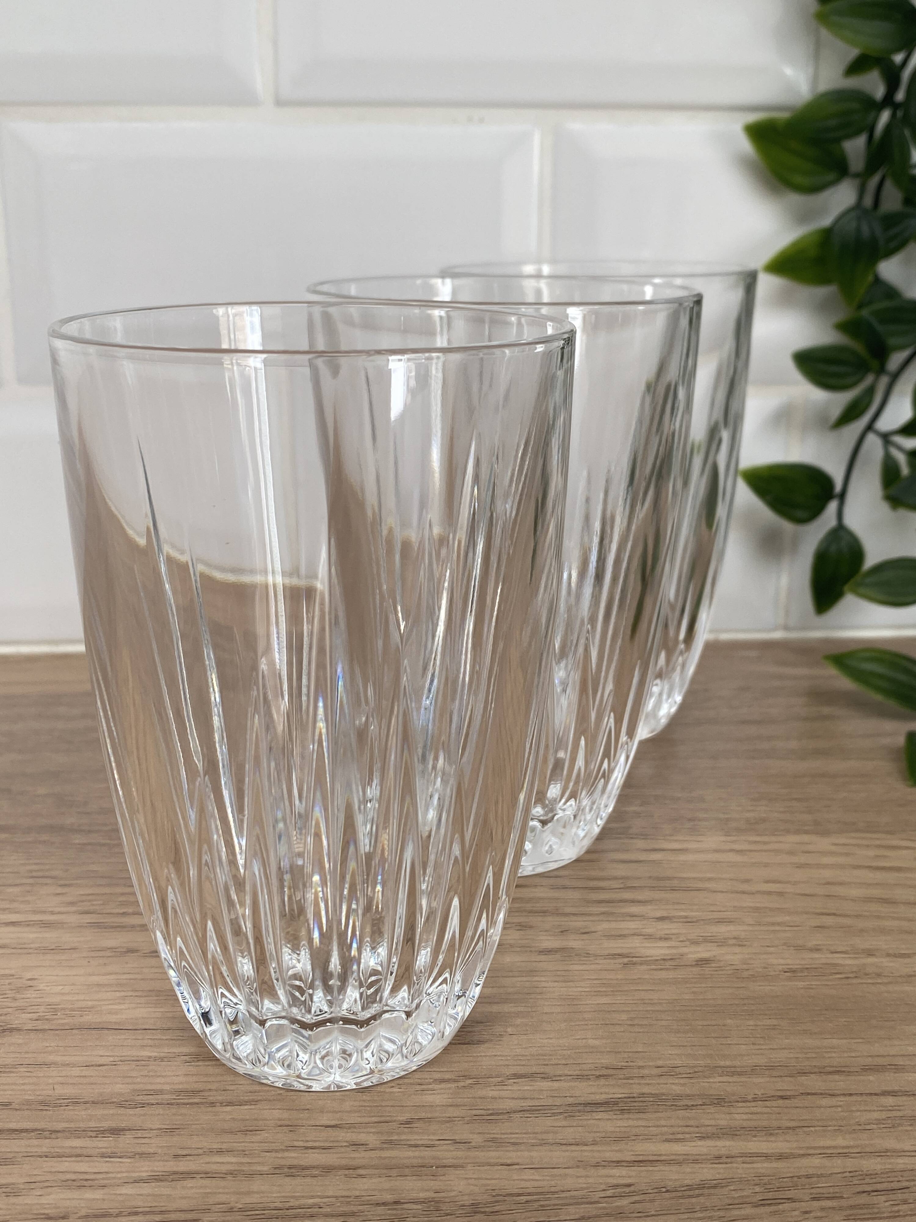 Set of 3 water glasses, Flanders Crystal, Austria model