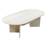 Vintage Italian Travertine Coffee Table, 1970s.