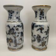 Pair of Bayeux porcelain baluster vases, 19th century