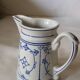 Pichet à lait en porcelaine Rieber en motif de Saxe bleu-blanc