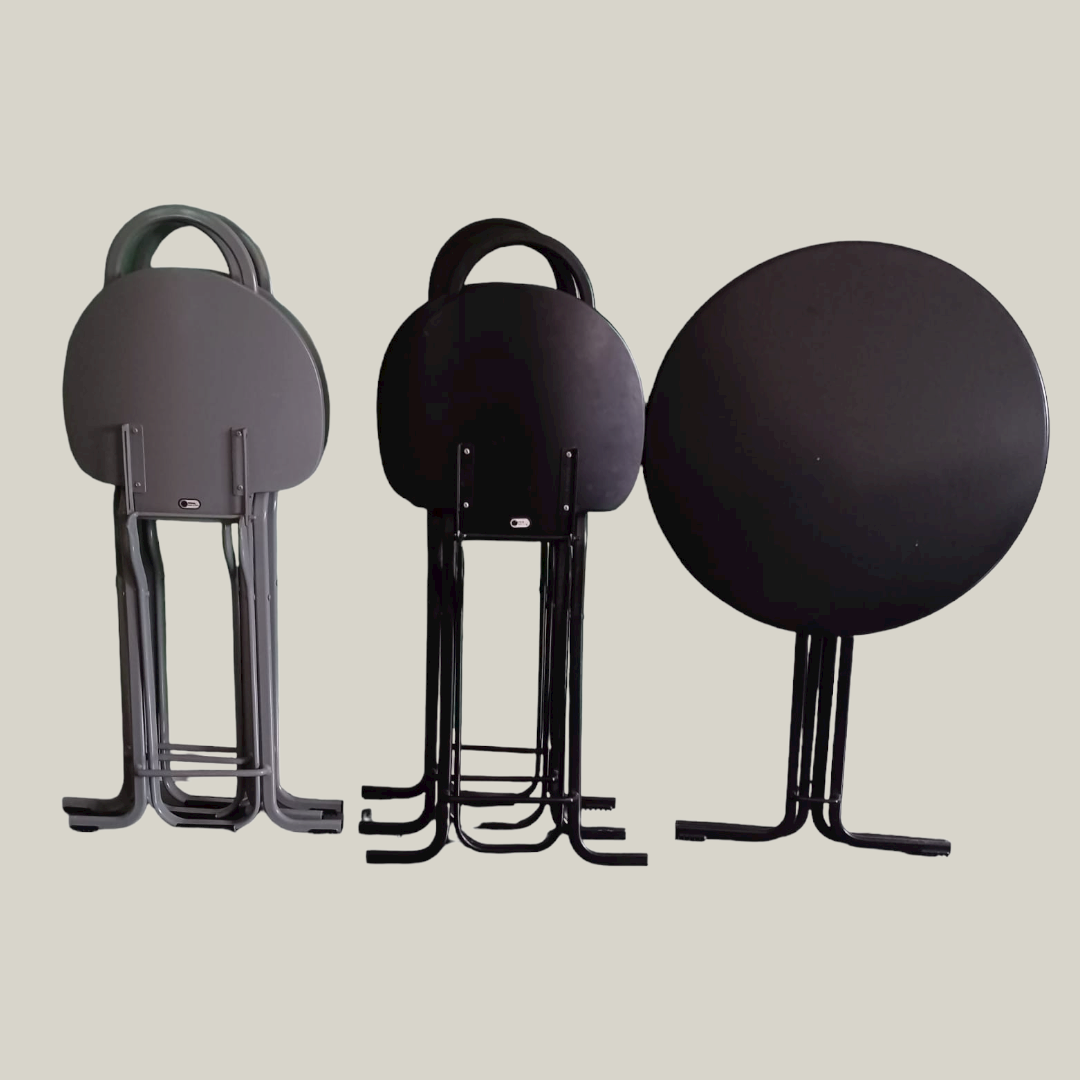 Gastone Rinaldi for Thema Italy 6 folding chairs 1 table ‘Dafne’ 1979